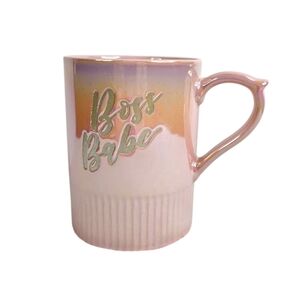 10 Strawberry Street Boss Babe Mug In Luster Pink 24 Oz.